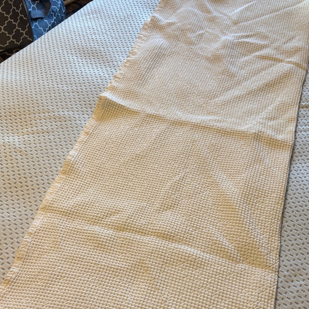 Cream Waffle Cotton Blanket 40”x52”
